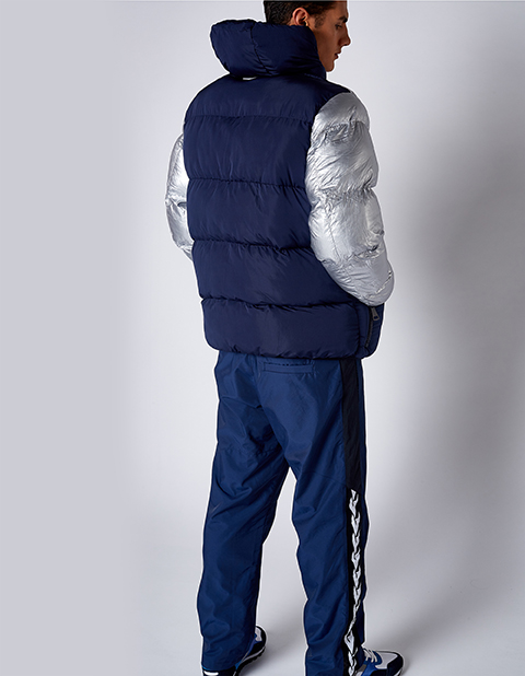 M08202FS-ND182 Куртка утепленная мужская (синий/серебро) фото 8