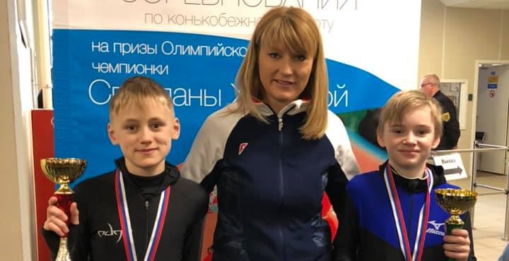 Соревнования по конькобежному спорту Светланы Журовой.