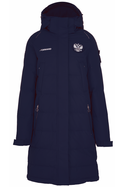 Куртка пуховая женская (синий/синий)