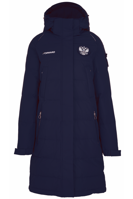 Куртка пуховая женская (синий/синий)