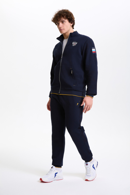 Костюм тренировочный мужской (синий/синий)