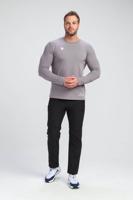 Брюки утепленные мужские (черный)