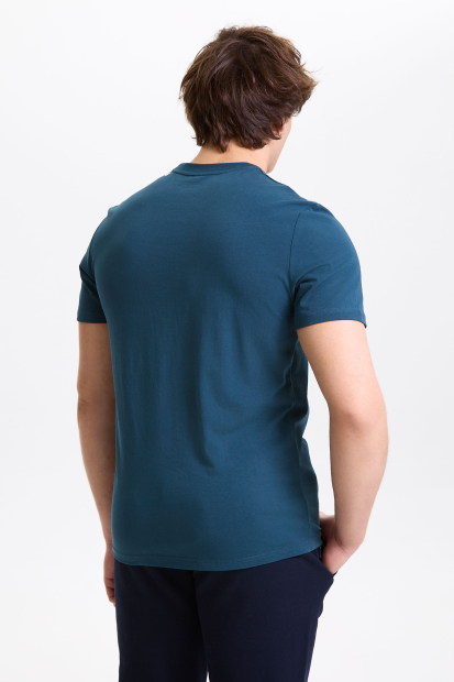 M14260G-TT252 Футболка короткий рукав мужская (бирюзовый/бирюзовый)