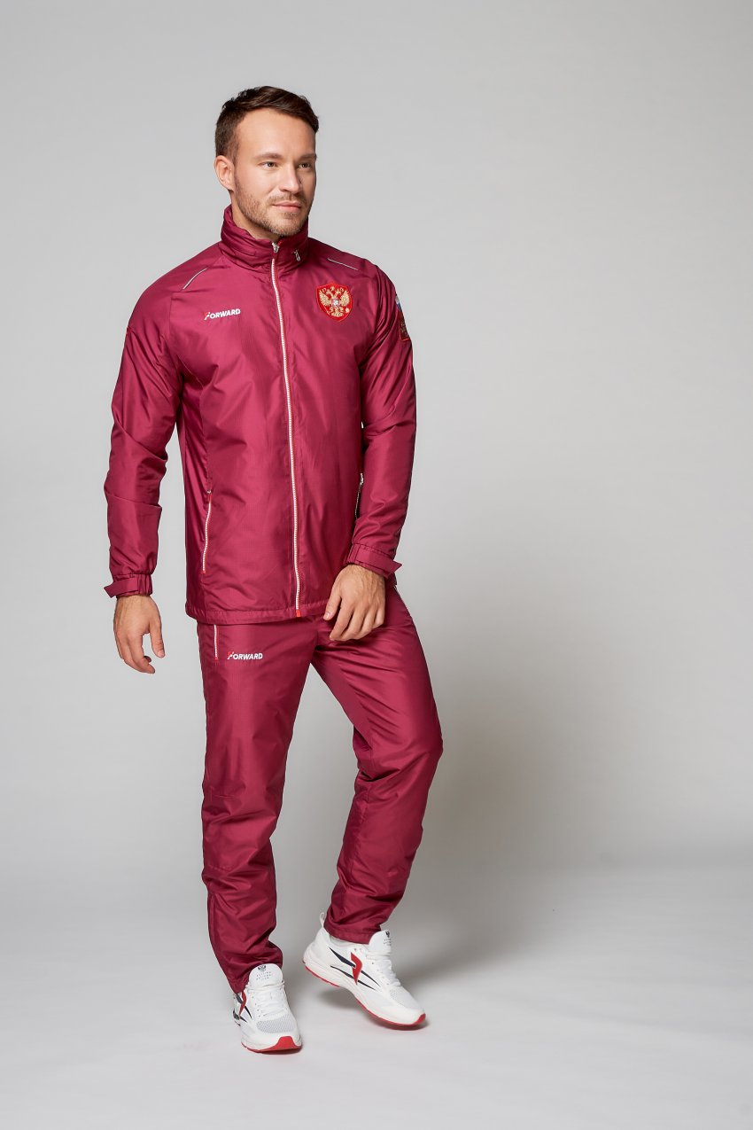 Костюм ветрозащитный мужской (бордовый)