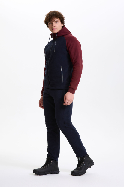 M06340G-NC252 Костюм флисовый мужской (синий/бордовый)