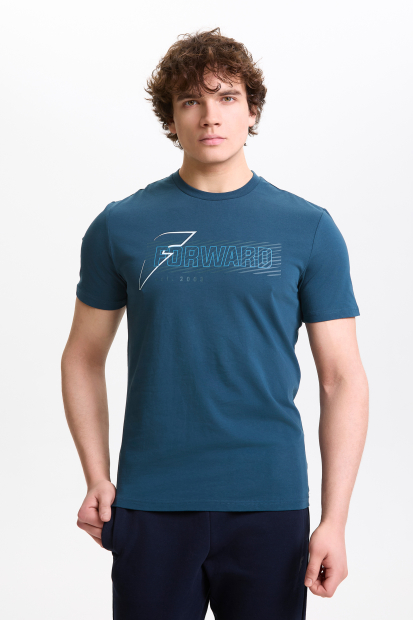 M14250G-TT252 Футболка короткий рукав мужская (бирюзовый/бирюзовый)