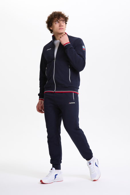 Костюм тренировочный мужской (синий/синий)