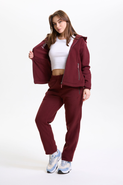 Костюм флисовый женский (коричневый)