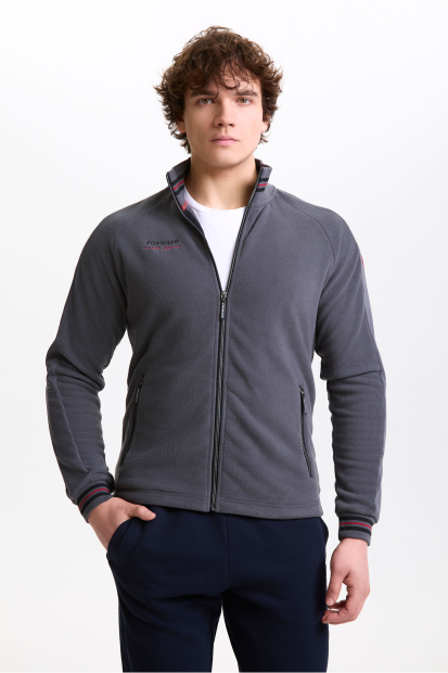 Куртка флисовая мужская (серый)