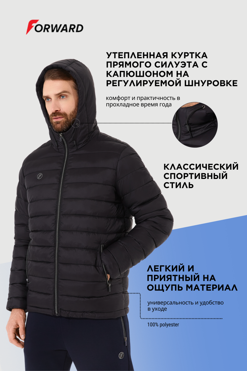 Куртка утепленная мужская (черный)