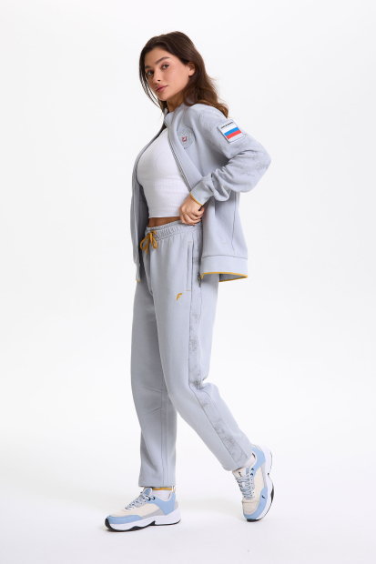 W04330G-UU256 Костюм тренировочный женский (серый/серый)