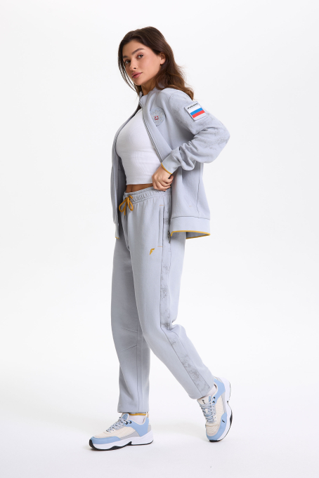 W04330G-UU256 Костюм тренировочный женский (серый/серый)