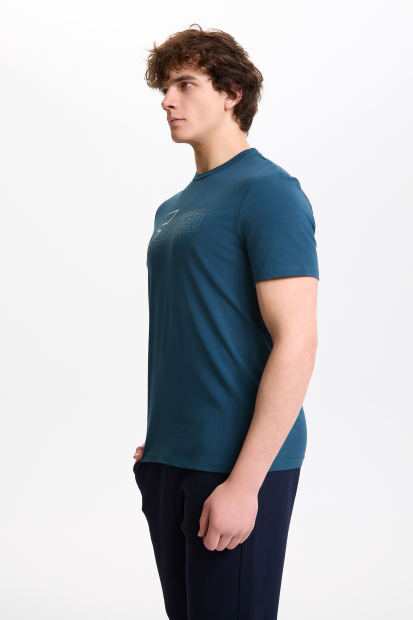 M14250G-TT252 Футболка короткий рукав мужская (бирюзовый/бирюзовый)