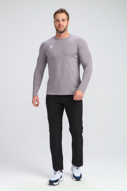 Брюки утепленные мужские (черный)