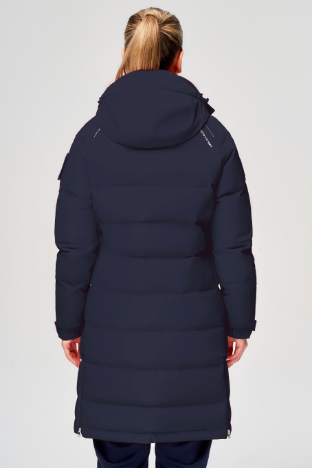 Куртка пуховая женская (синий/синий)