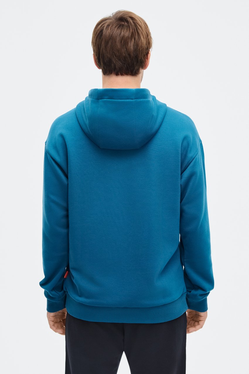 Худи с капюшоном мужская (морская волна/морская волна)