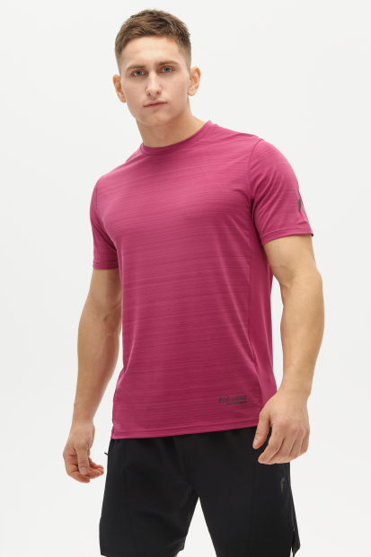 Футболка тренировочная с кор. рукавом мужская (лиловый)