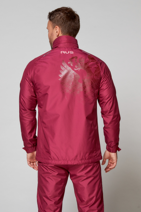 Костюм ветрозащитный мужской (бордовый)