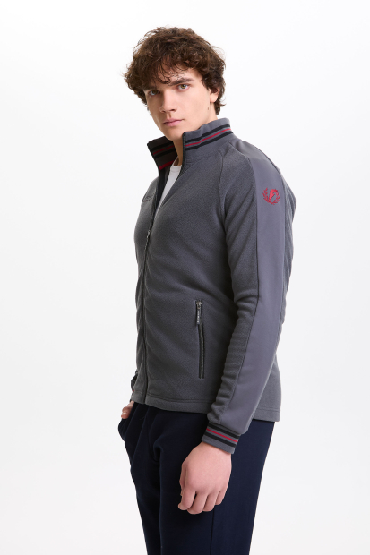 Куртка флисовая мужская (серый)
