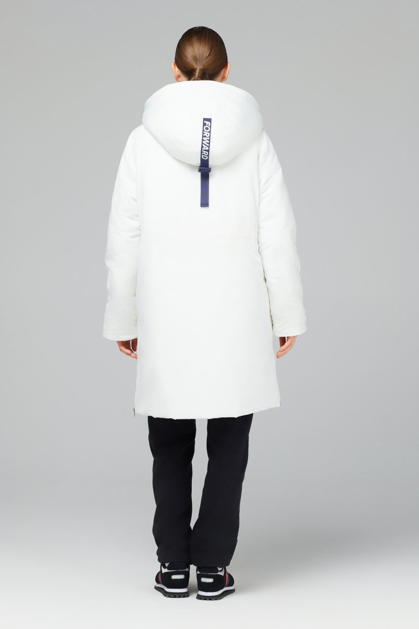 Куртка утепленная женская (белый/белый)
