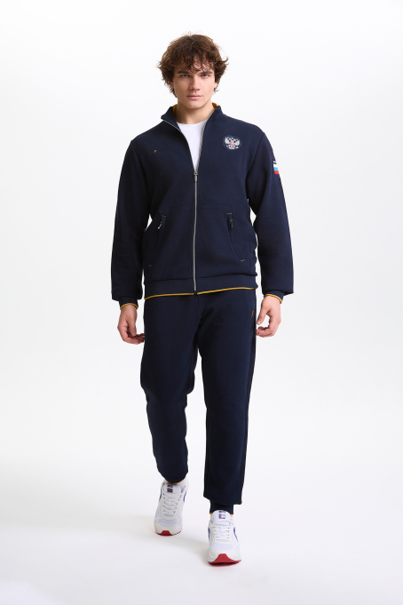 Костюм тренировочный мужской (синий/синий)