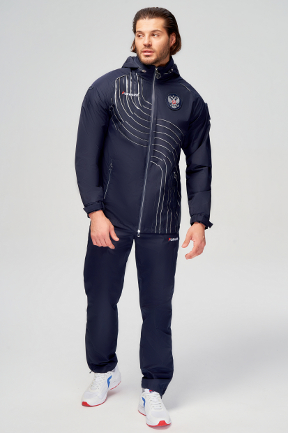 Костюм спортивный (парадный мужской) (синий/синий)