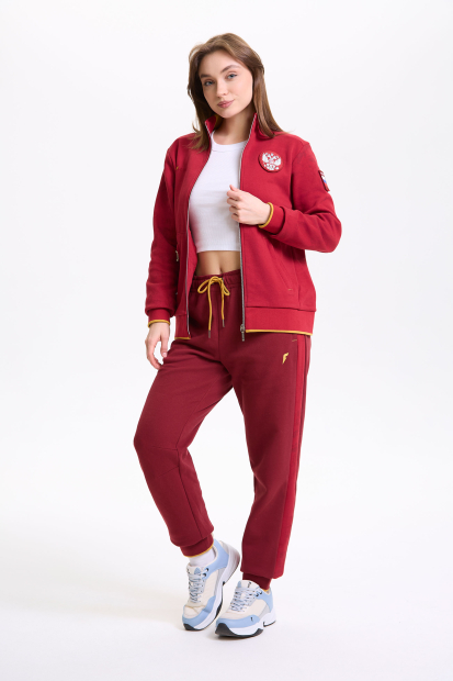Костюм тренировочный женский (красный/винный)