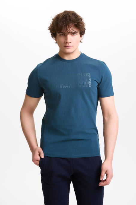 M14260G-TT252 Футболка короткий рукав мужская (бирюзовый/бирюзовый)