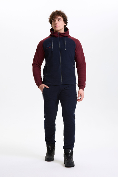 M06340G-NC252 Костюм флисовый мужской (синий/бордовый)