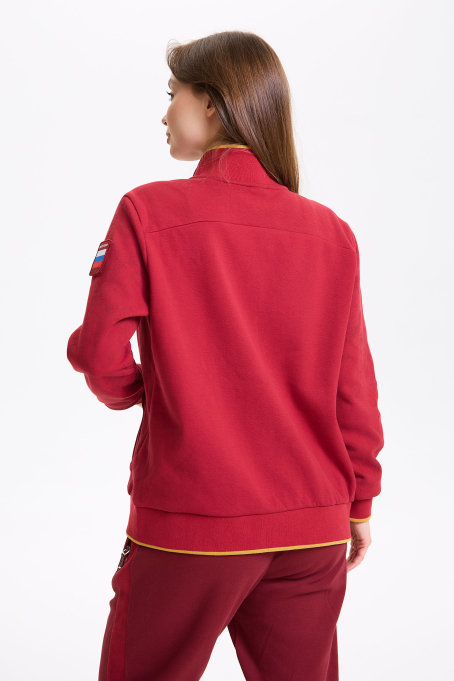 Костюм тренировочный женский (красный/винный)