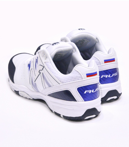 Кроссовки для зала (белый/голубой)