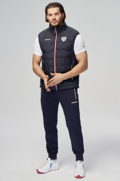 Жилет утепленный мужской (синий/синий)