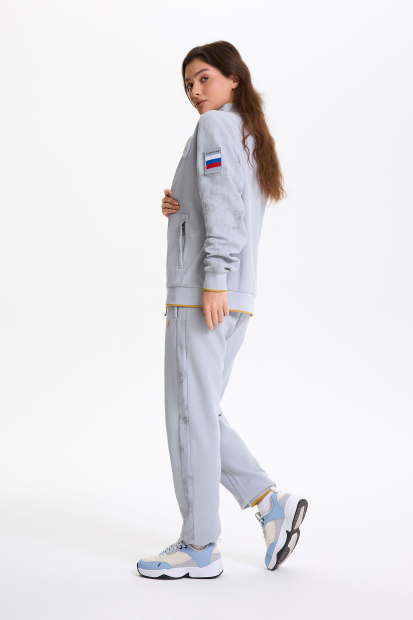 W04330G-UU256 Костюм тренировочный женский (серый/серый)