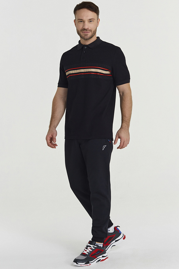 M13230G-BB221 Рубашка поло мужская (черный) фото 4