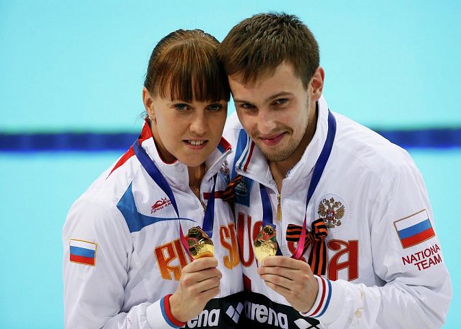 Форвард на Чемпионате Европы по прыжкам в воду.