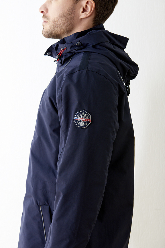 M09110P-NN222 Куртка на флисовой подкладке мужская (синий) фото 6