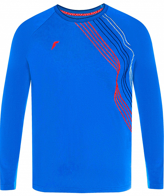 M14110G-II222 Футболка длинный рукав мужская (голубой)