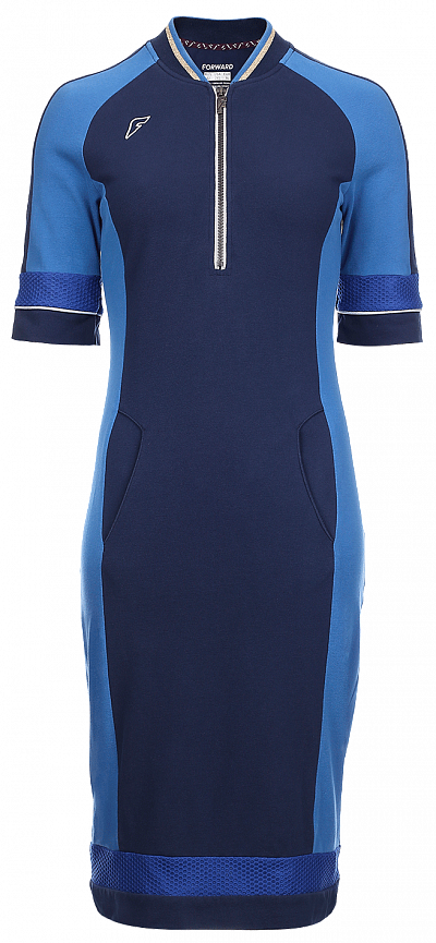W13450SF-NN191 Платье поло женское (синий)