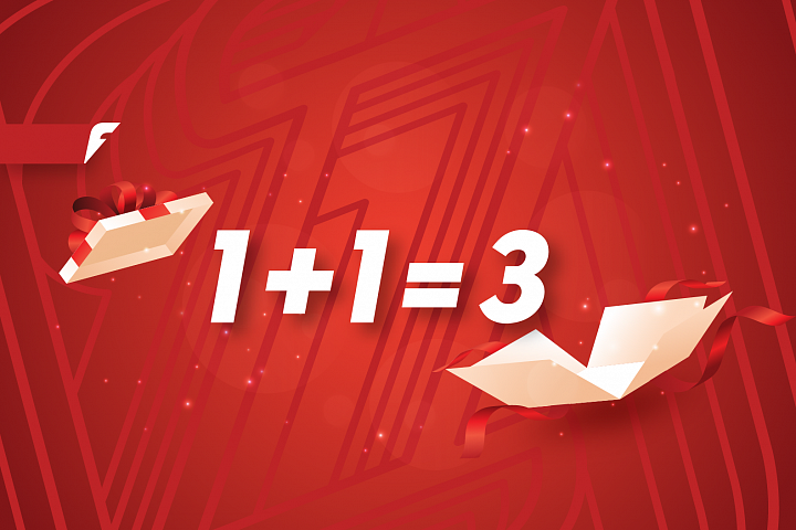 Акция 1+1=3! Акция 1+1=3!