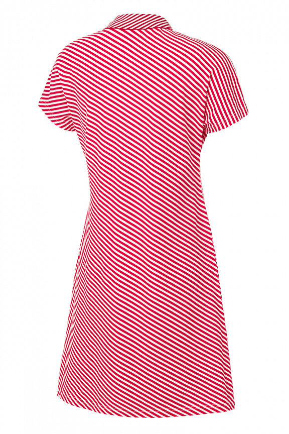 W13470SF-RB181 Платье Поло женское (красный/белый) фото 2