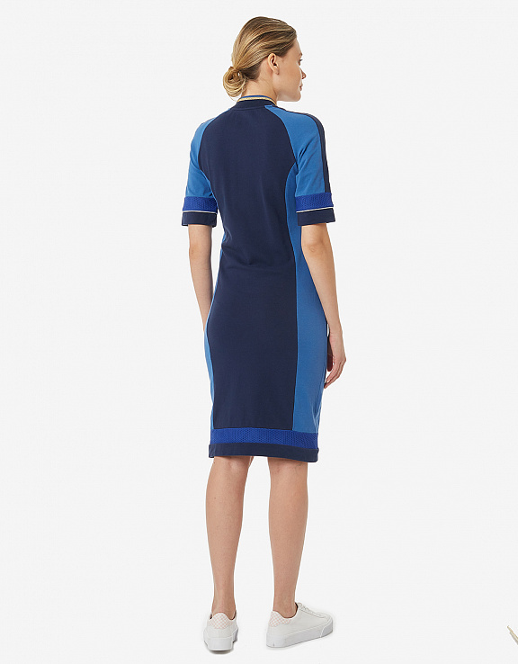 W13450SF-NN191 Платье поло женское (синий) фото 3