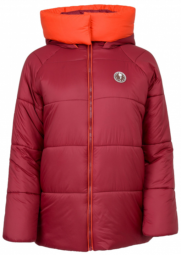 W08120V-RR232 Куртка утепленная женская (бордовый)