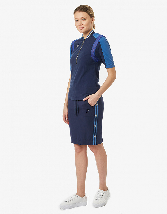 W13250SF-NN191 Рубашка поло женское (синий) фото 3