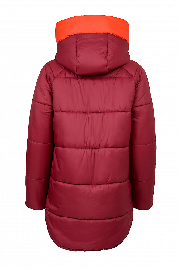 W08120V-RR232 Куртка утепленная женская (бордовый) фото 2