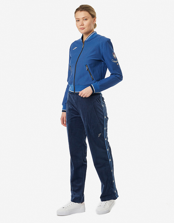 W10440SF-NN191 Куртка тренировочная женская (синий) фото 4