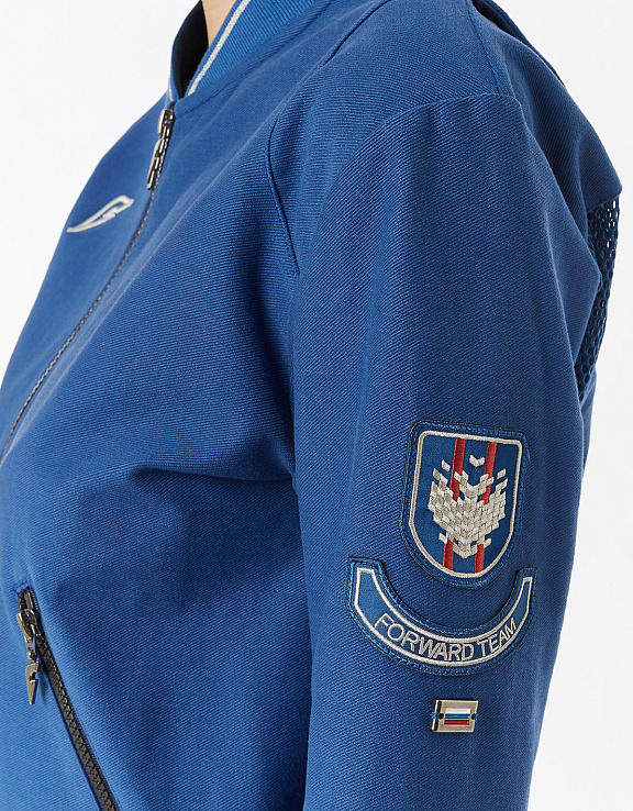 W10440SF-NN191 Куртка тренировочная женская (синий) фото 8