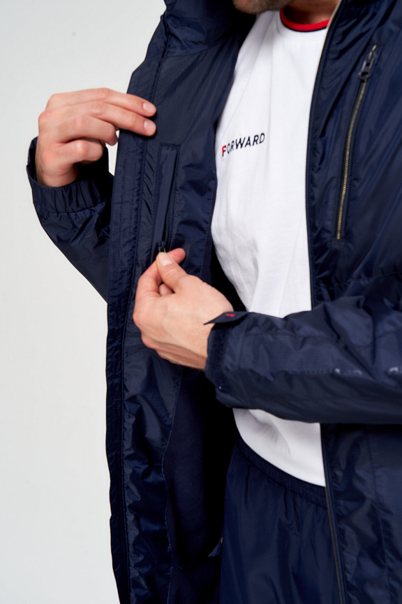 M09110G-NN231 Куртка на флисовой подкладке мужская (синий/синий) фото 6