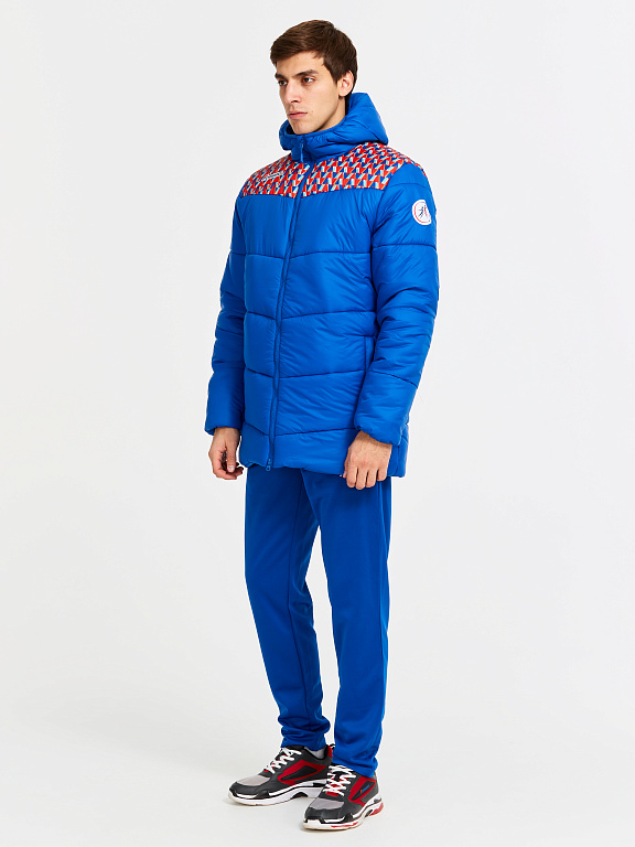 M08210D-BW202 Куртка утепленная мужская (голубой/красный) фото 6