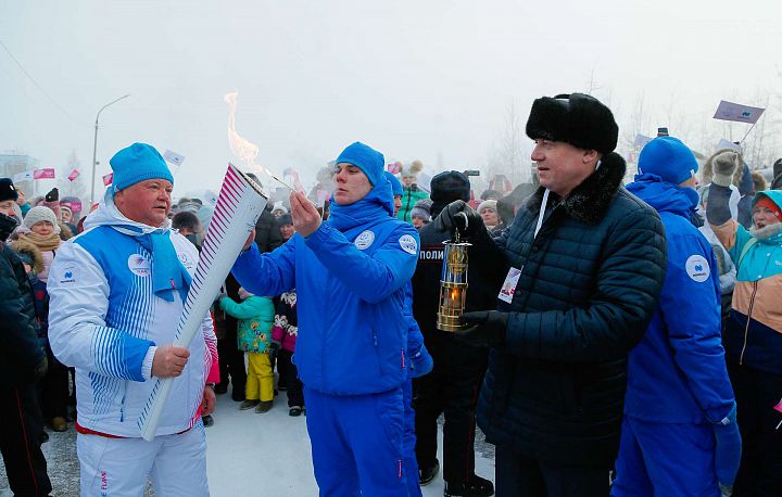 Огонь Зимней универсиады-2019 побывал в Кодинске