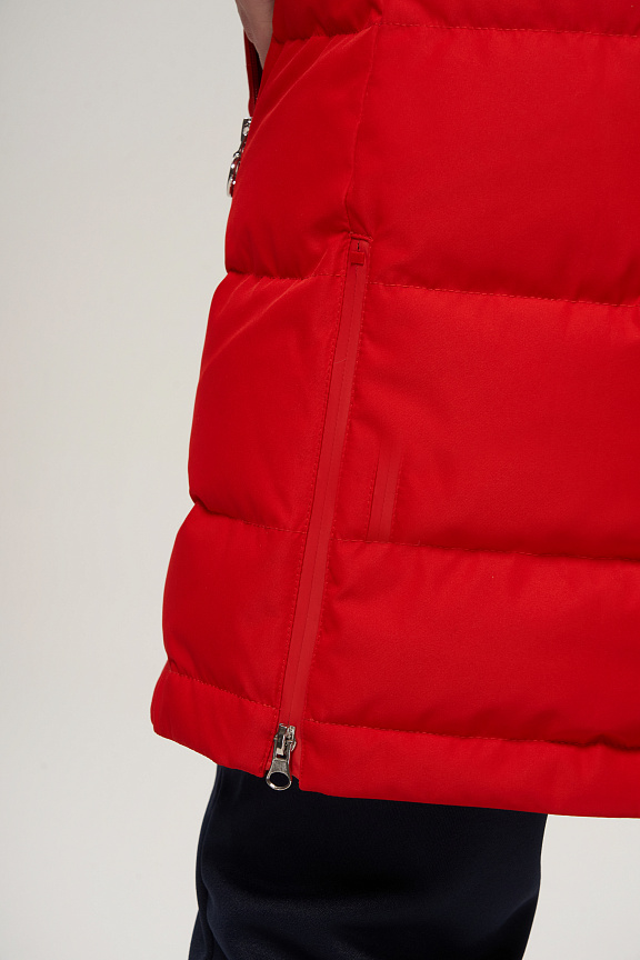 W08130G-FF232R Куртка пуховая женская (красный/красный) фото 11